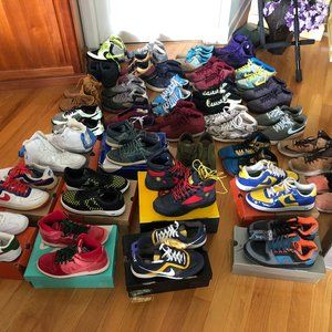 Nike Collection Vintage/New/Preowned Air Force/Jordan/Dunks/Lebrons/FC 34 pairs